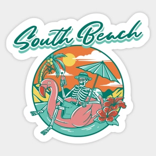 South Beach Summer Sticker